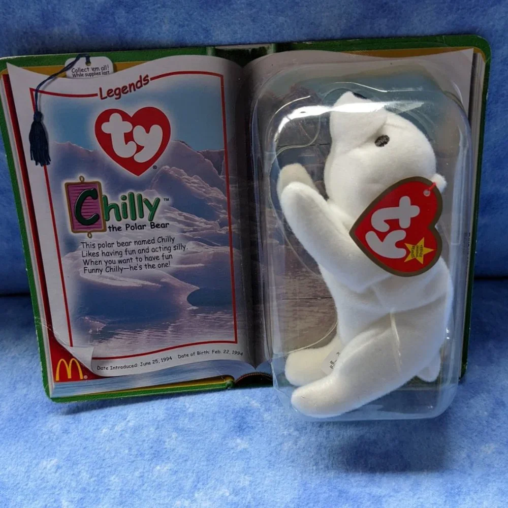 Legends Tiny Beanie Baby: Chilly, the polar bear - Picture 1 of 11